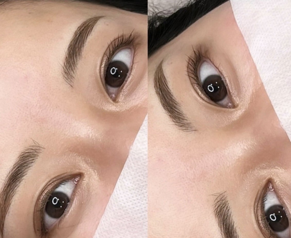 アートメイクを施した目元